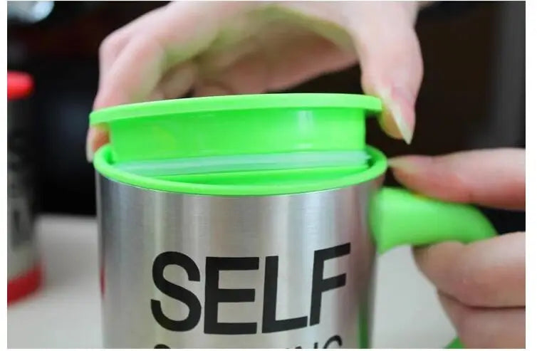 5 colores Lazy Tazas auto agitador taza de café inteligente de acero inoxidable Tazas Copos Inox taza de té