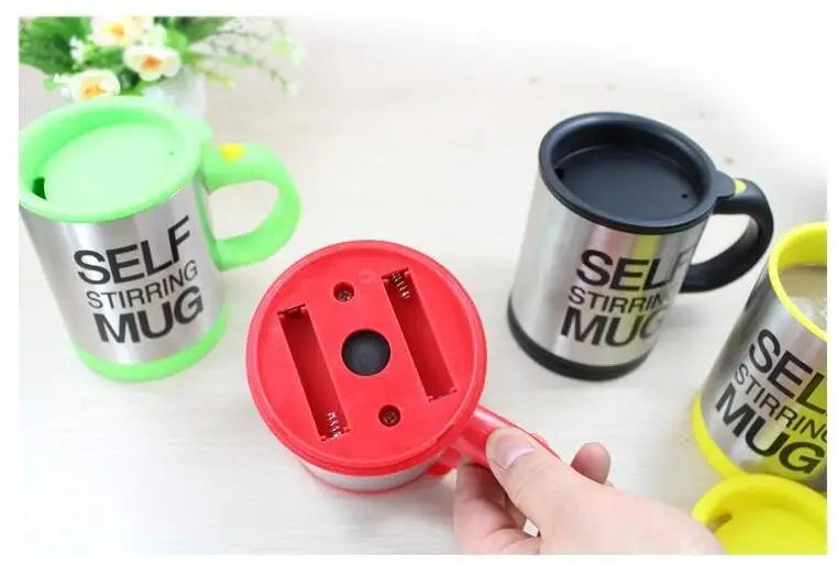 5 colores Lazy Tazas auto agitador taza de café inteligente de acero inoxidable Tazas Copos Inox taza de té