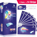 7/14/28 pares de tiras blanqueadoras de dientes para dientes, tiras blanqueadoras 5D/9D tiras blancas de sensibilidad reducida para blanqueamiento dental