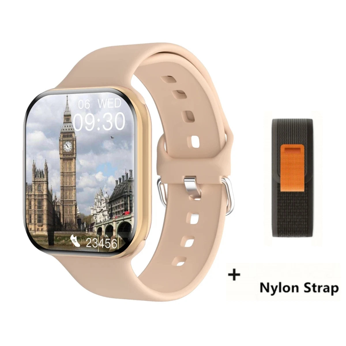 Smartwatch Series X con Llamadas Bluetooth, NFC, Monitoreo de Sueño y Presión Arterial, Carga Inalámbrica, Compatible con Android y iPhone