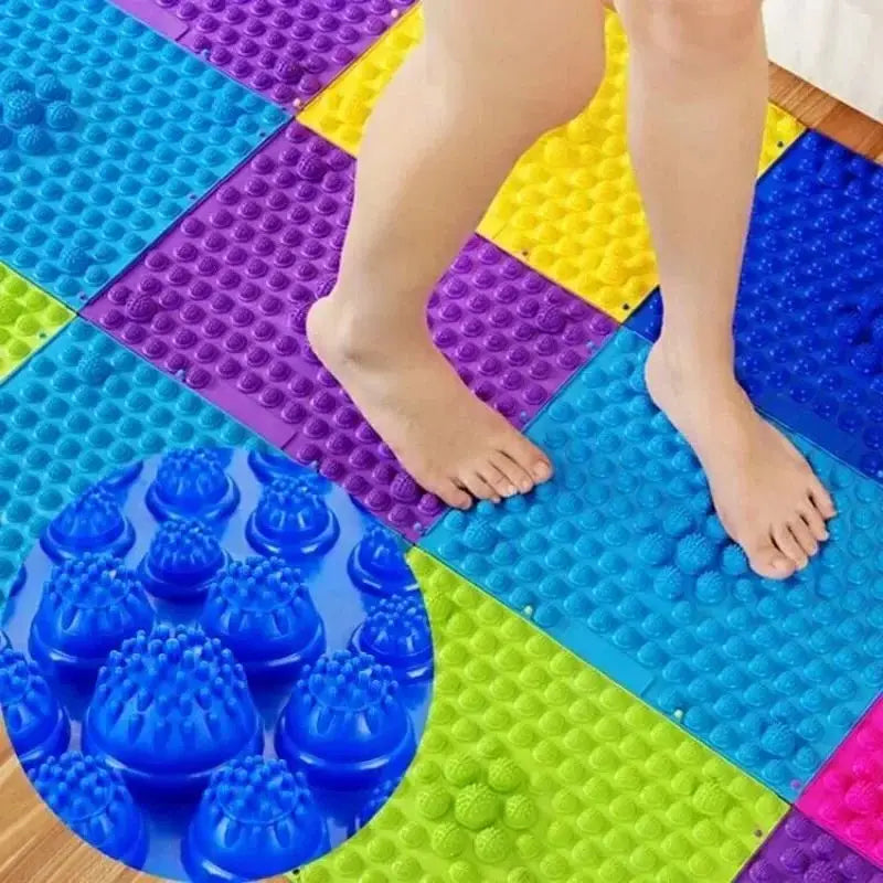 Almohadilla de masaje de pies para reflexología, cojín, almohada, estera de púas para Yoga, placa antiestrés para circulación sanguínea, estera, masajeador, placa de presión para los dedos del pie