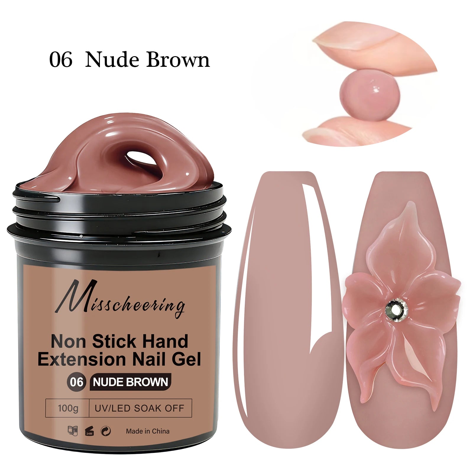 1 tarro 100/150g Gel de uñas de polietileno UV LED curado constructor de uñas Gel de extensión de uñas de cristal acrílico para uñas DIY en salón de casa