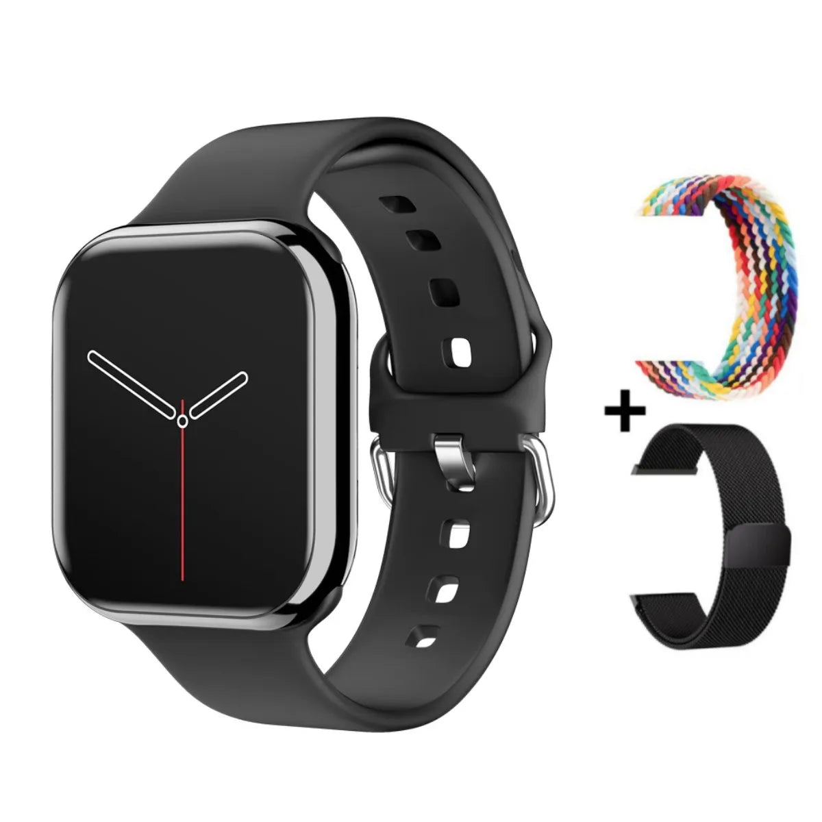 Smartwatch Series X con Llamadas Bluetooth, NFC, Monitoreo de Sueño y Presión Arterial, Carga Inalámbrica, Compatible con Android y iPhone