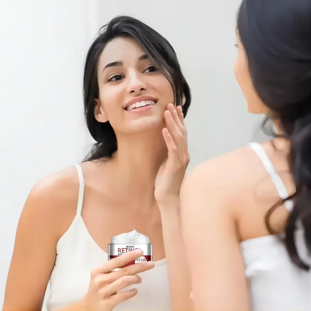 Crema hidratante facial Crema de noche y día Reduce las líneas finas para mujeres