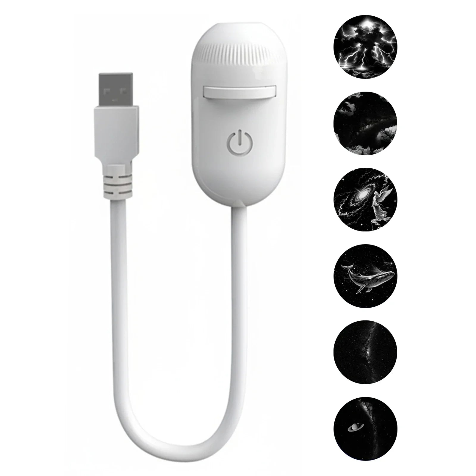 Mini proyector de estrellas USB 2 en 1, luz nocturna con 12 películas, luz ambiental de cielo estrellado para decoración del hogar y del coche, para adultos y niños