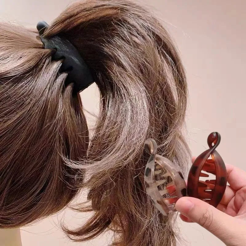Pinzas para el Cabello Tipo Banana, Tamaño Pequeño, Pinzas Verticales para Mujer, Elegantes Horquillas para Cola de Caballo Alta, Pinzas Giratorias, Accesorio Simple para el Cabello