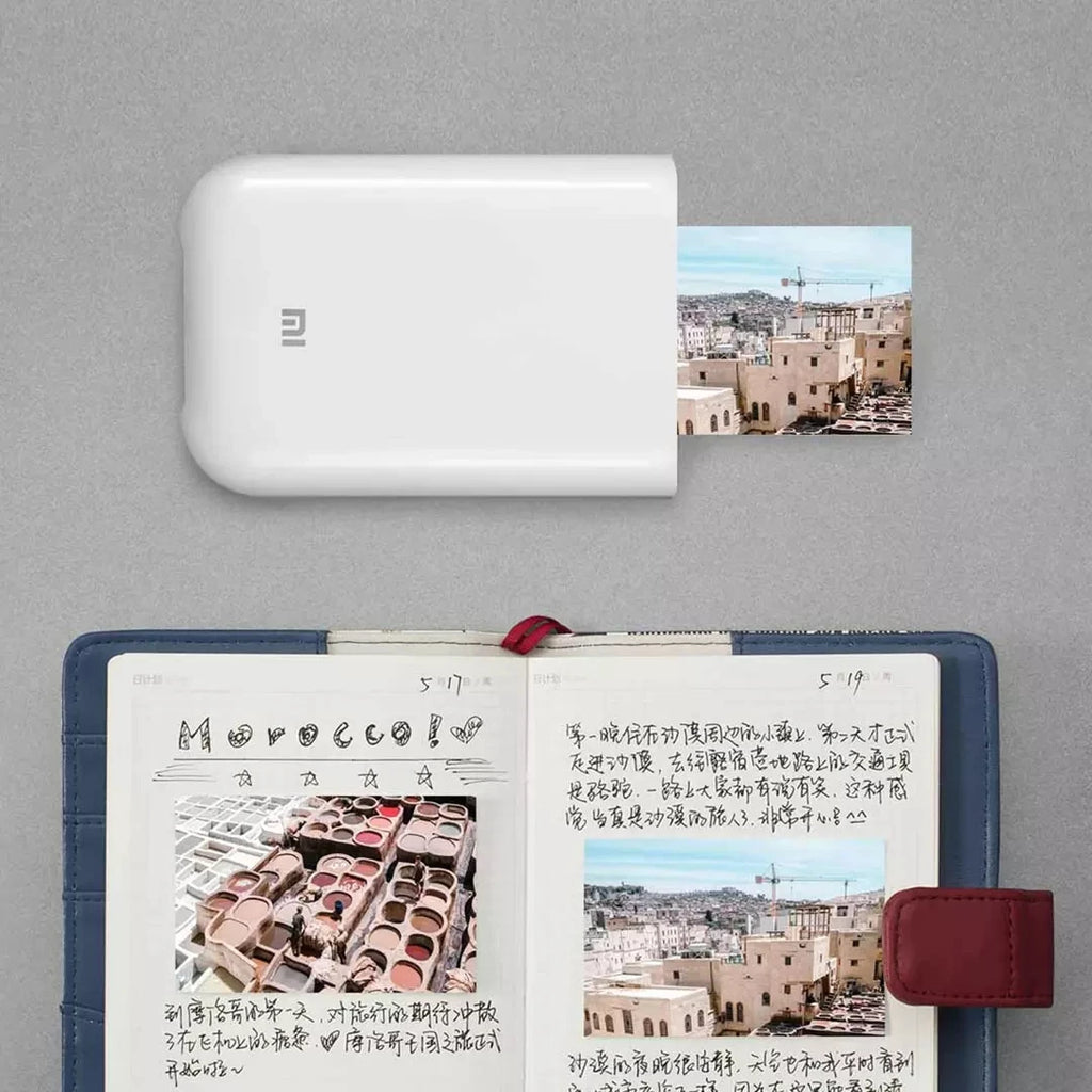 Xiaomi-impresora AR de 300dpi, Mini impresora de fotos portátil de bolsillo con bricolaje Share, impresora de imágenes de 500mAh, funciona con la aplicación Mihome