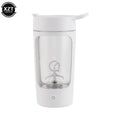 Botella coctelera de proteínas eléctrica USB de 650ml, taza de licuadora recargable portátil, tazas mezcladas multiusos de 650ml para entrenamiento físico