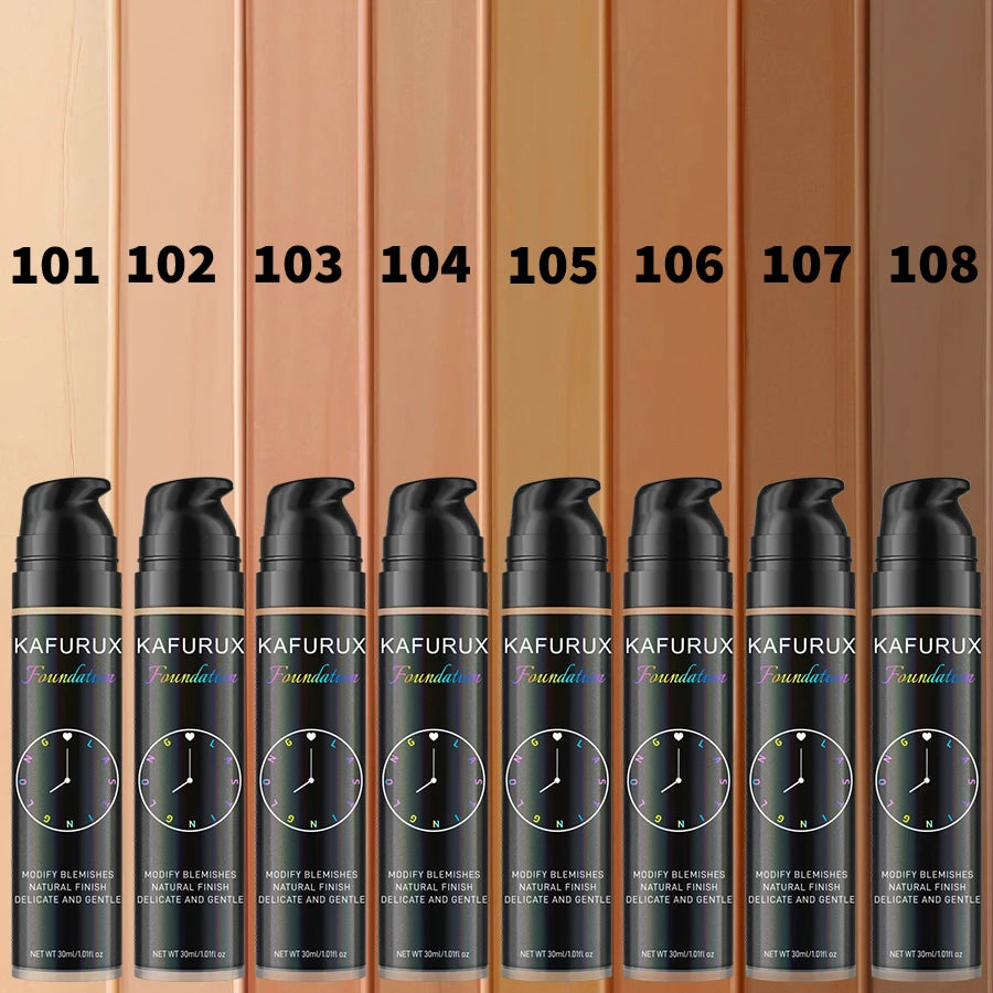 Base líquida de 8 colores, corrector efectivo, resistente al agua, resistente al sudor, maquillaje coreano, Base facial de Porfession, regalo de cosméticos