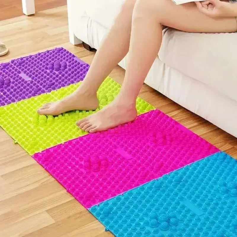 Almohadilla de masaje de pies para reflexología, cojín, almohada, estera de púas para Yoga, placa antiestrés para circulación sanguínea, estera, masajeador, placa de presión para los dedos del pie