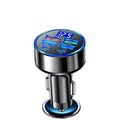 Cargador USB-C para Auto 6 en 1 con Carga Súper Rápida y Pantalla de Voltaje, Compatible con iPhone y Android