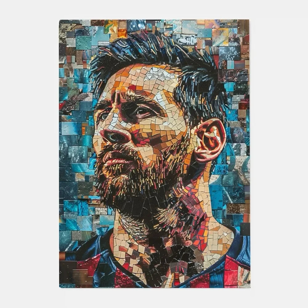 Póster de estrella de fútbol m-messi Argentina, arte HD, pared adhesiva, impermeable, decoración para el hogar, sala de estar y bar