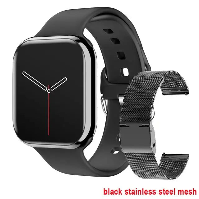 Smartwatch Series X con Llamadas Bluetooth, NFC, Monitoreo de Sueño y Presión Arterial, Carga Inalámbrica, Compatible con Android y iPhone