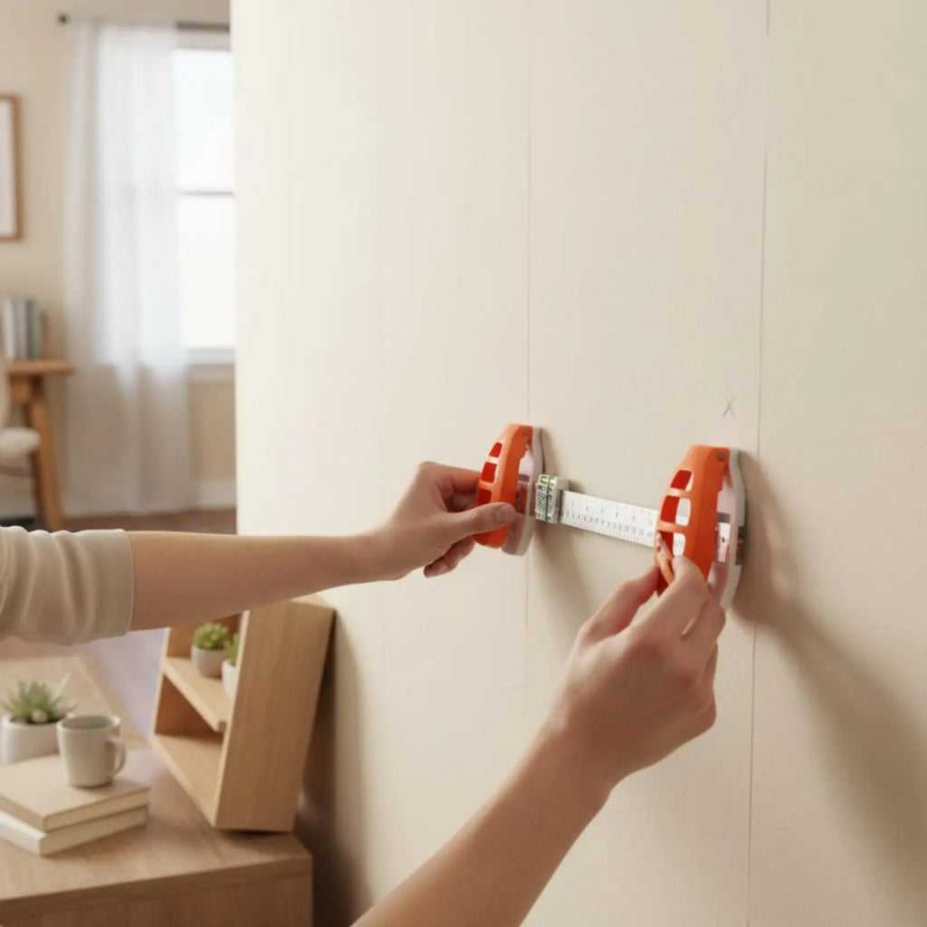 Herramienta de Nivelación para Colgar Cuadros, Regla de Alineación Precisa, Herramienta para Colgar Cuadros con Nivel, Herramienta para Colgar Marcos en la Pared, ABS Resistente