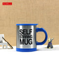 5 colores Lazy Tazas auto agitador taza de café inteligente de acero inoxidable Tazas Copos Inox taza de té