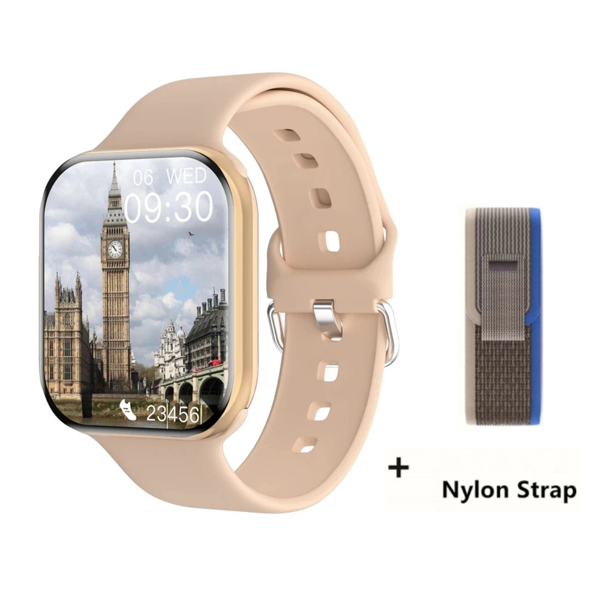 Smartwatch Series X con Llamadas Bluetooth, NFC, Monitoreo de Sueño y Presión Arterial, Carga Inalámbrica, Compatible con Android y iPhone
