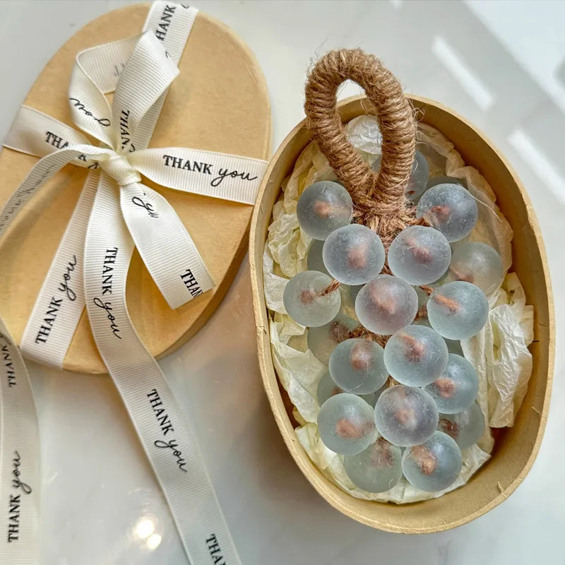 Jabón de uva hecho a mano con cuerda, jabón de uva, jabones aromáticos decorativos para lavarse las manos, baño, regalo de aire fresco para hombres y mujeres