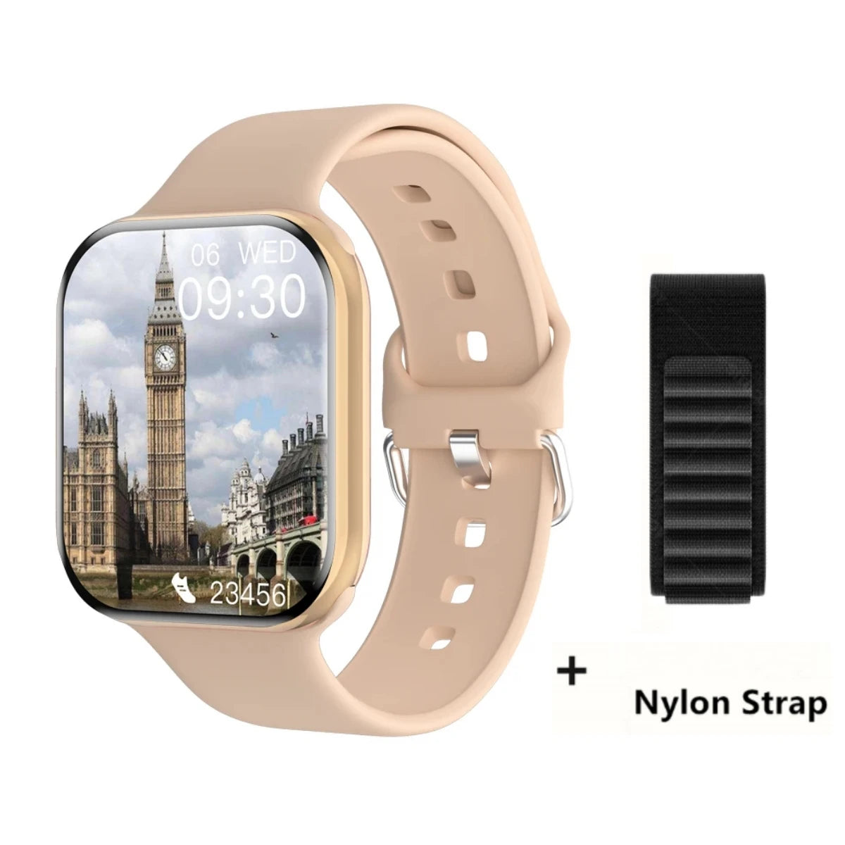 Smartwatch Series X con Llamadas Bluetooth, NFC, Monitoreo de Sueño y Presión Arterial, Carga Inalámbrica, Compatible con Android y iPhone