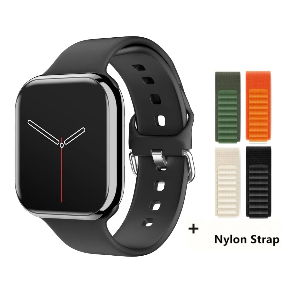 Smartwatch Series X con Llamadas Bluetooth, NFC, Monitoreo de Sueño y Presión Arterial, Carga Inalámbrica, Compatible con Android y iPhone