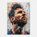 Póster de estrella de fútbol m-messi Argentina, arte HD, pared adhesiva, impermeable, decoración para el hogar, sala de estar y bar