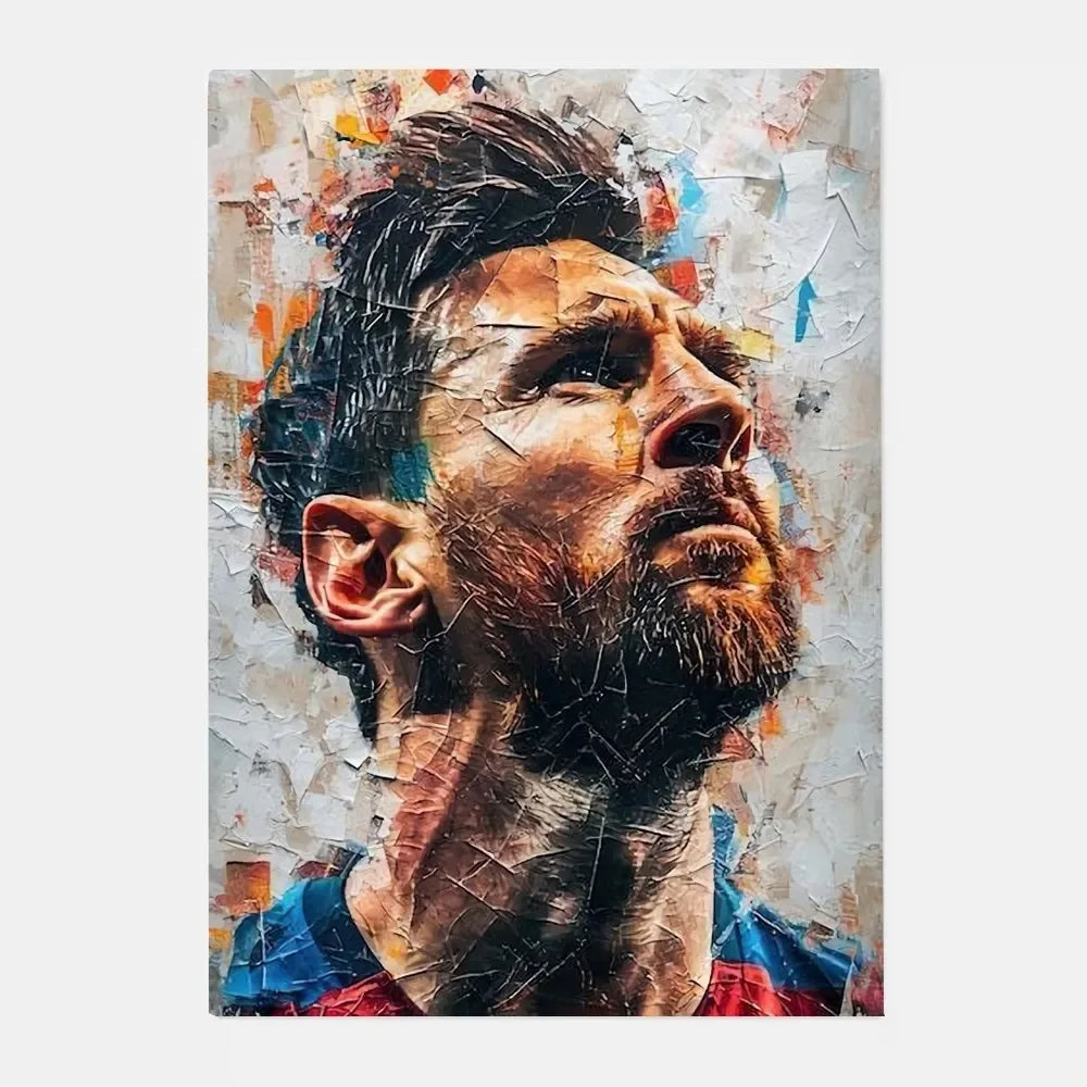 Póster de estrella de fútbol m-messi Argentina, arte HD, pared adhesiva, impermeable, decoración para el hogar, sala de estar y bar