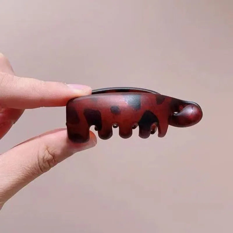 Pinzas para el Cabello Tipo Banana, Tamaño Pequeño, Pinzas Verticales para Mujer, Elegantes Horquillas para Cola de Caballo Alta, Pinzas Giratorias, Accesorio Simple para el Cabello