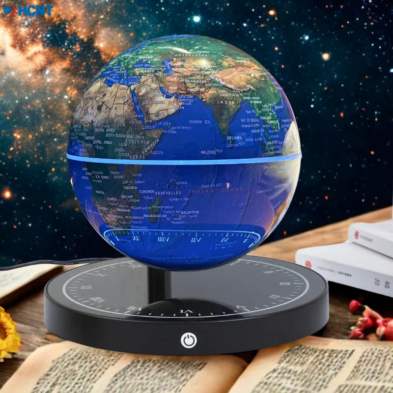 Globo flotante Globo levitante magnético con globo de luz LED Mapa del mundo para decoración de la oficina en casa Regalo de tecnología genial para niños y profesores