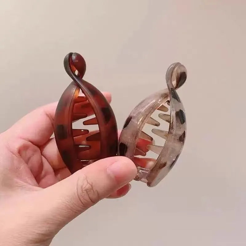 Pinzas para el Cabello Tipo Banana, Tamaño Pequeño, Pinzas Verticales para Mujer, Elegantes Horquillas para Cola de Caballo Alta, Pinzas Giratorias, Accesorio Simple para el Cabello
