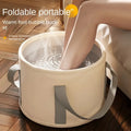 Bañera plegable portátil para remojar los pies con preservación del calor, lavabo profundo multifuncional, cubo para Spa para pies, masaje