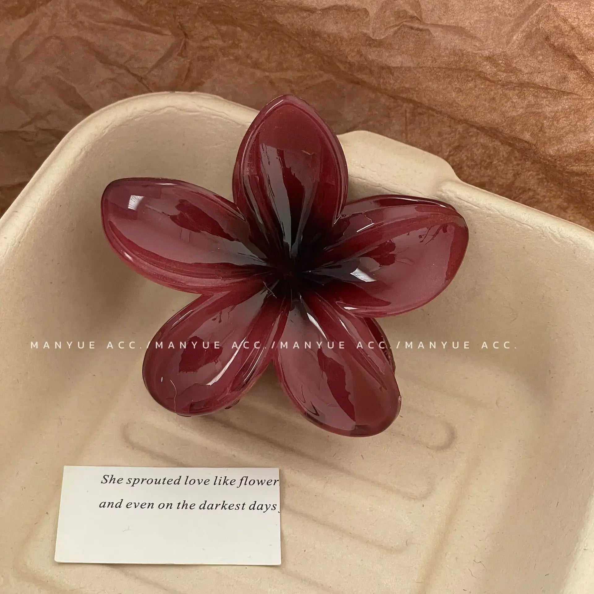 Pinzas para el cabello con gradiente hawaiano, pinzas para el cabello con flores, horquilla para la cabeza a la moda de gran tamaño para mujeres y niñas, pasador de cangrejo, accesorios para el cabello