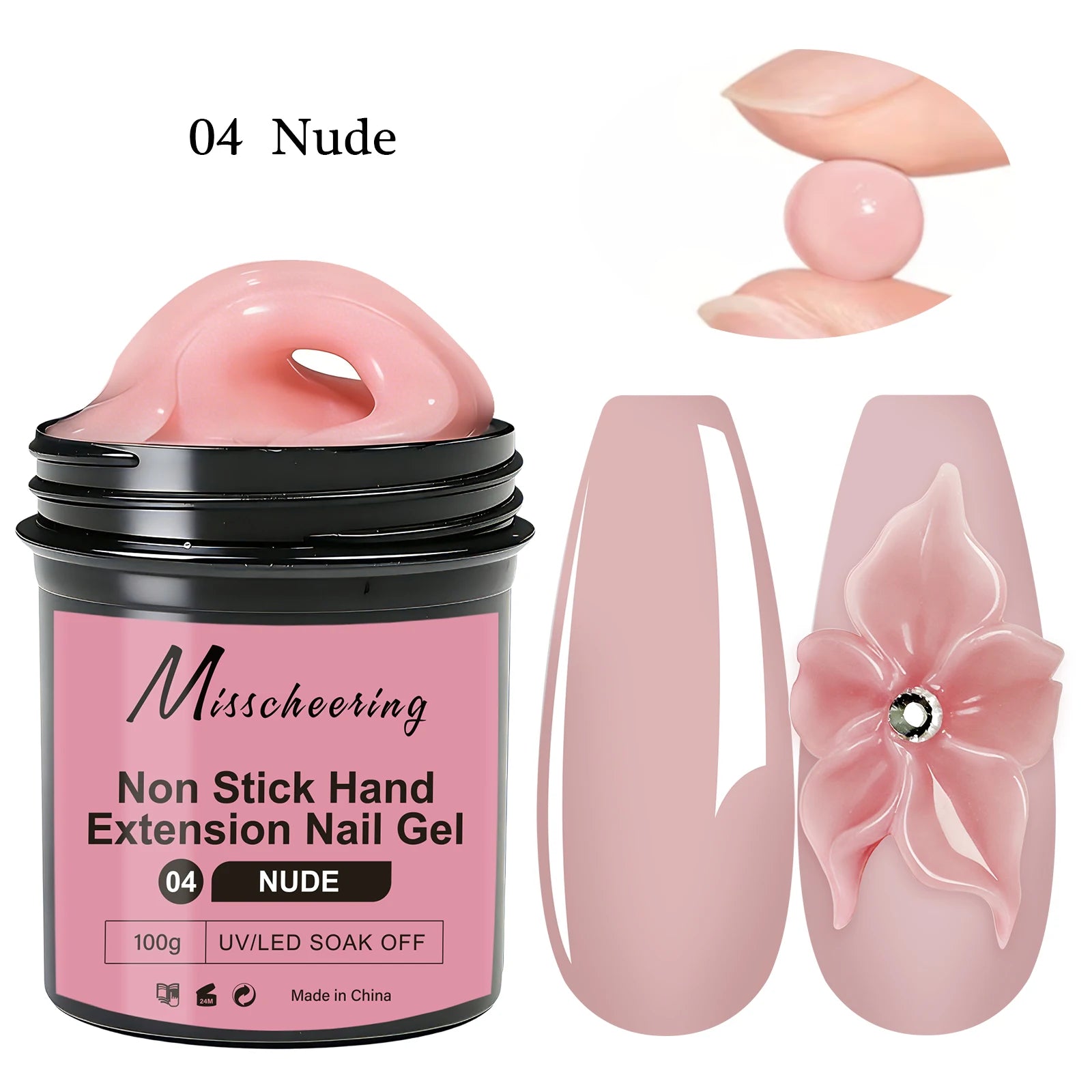 1 tarro 100/150g Gel de uñas de polietileno UV LED curado constructor de uñas Gel de extensión de uñas de cristal acrílico para uñas DIY en salón de casa