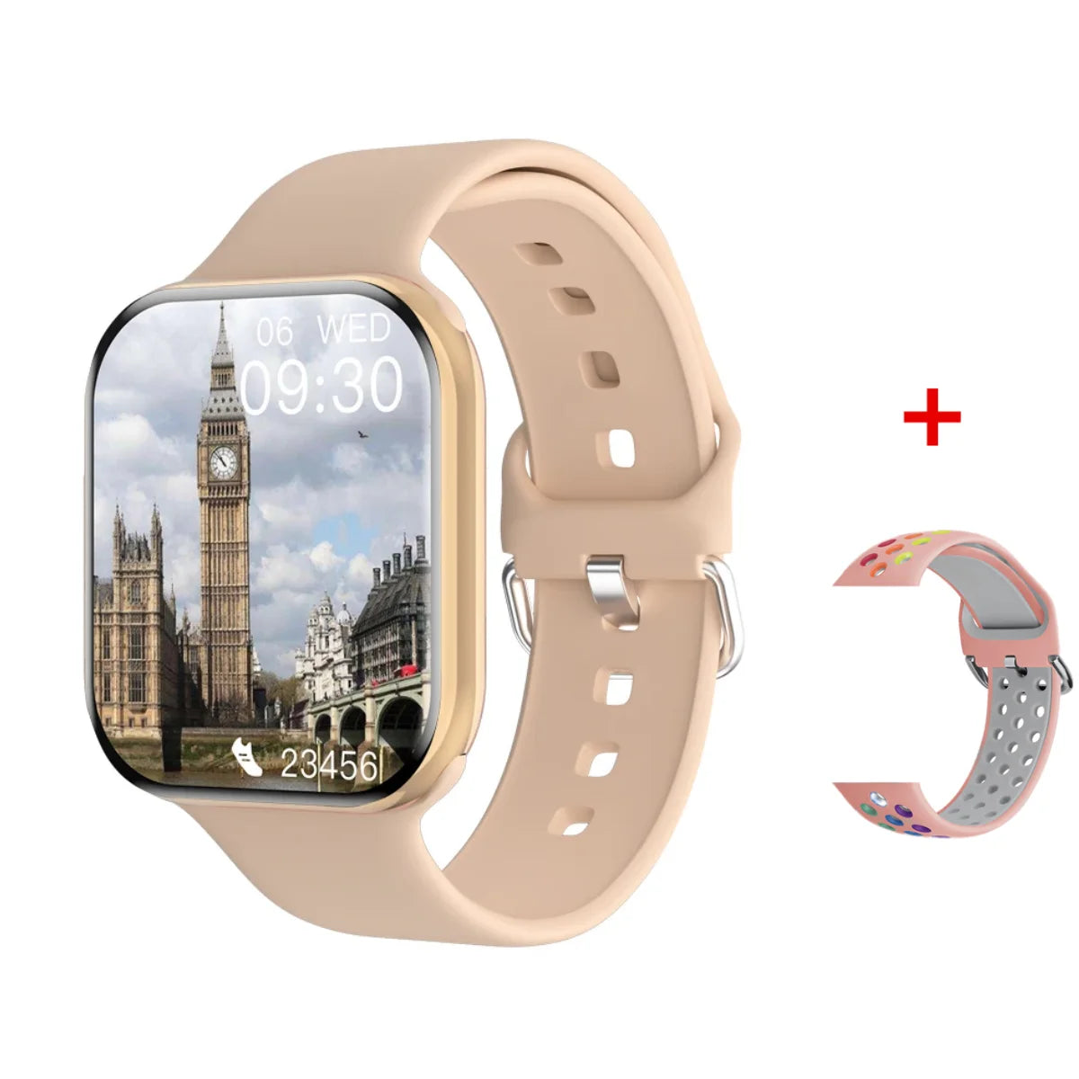 Smartwatch Series X con Llamadas Bluetooth, NFC, Monitoreo de Sueño y Presión Arterial, Carga Inalámbrica, Compatible con Android y iPhone