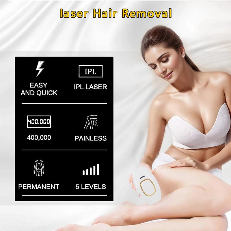 Depiladora láser de depilación Ipl 999900 Tratamiento permanente indoloro del cuerpo entero del fotodepilador del removedor rápido del pelo del flash para las mujeres