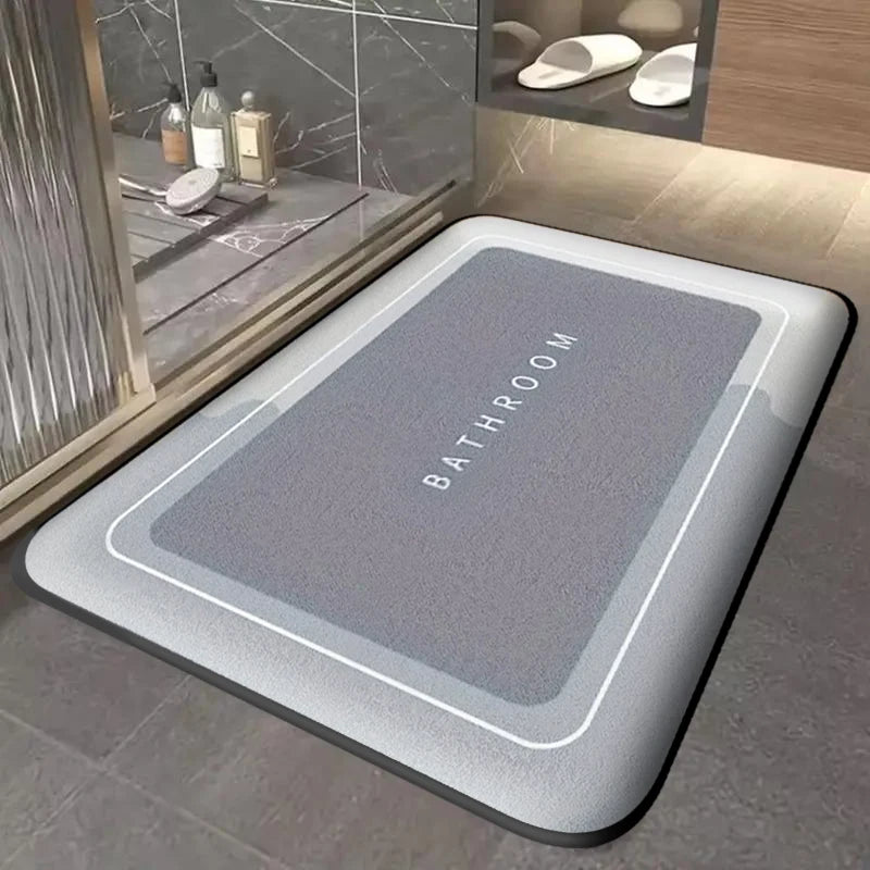 Estera absorbente de baño gruesa, estera simple resistente a la suciedad para puerta, estera de cocina para el hogar, estera de pie de secado rápido, estera de entrada antideslizante