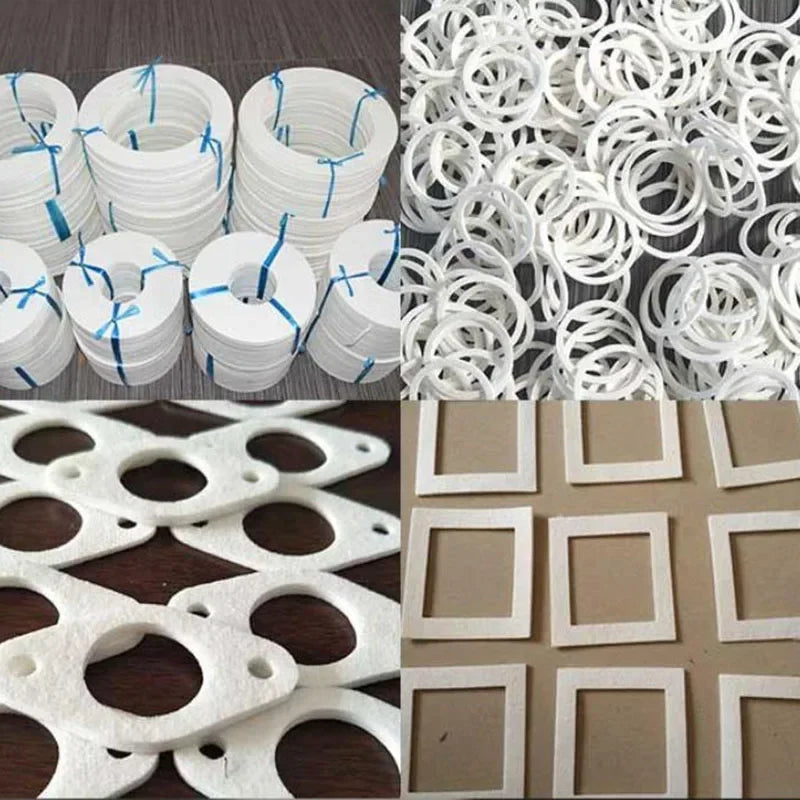 Papel de fibra cerámica, junta de sellado de alta temperatura, papel de fibra de silicato de aluminio resistente a altas temperaturas, varios tamaños