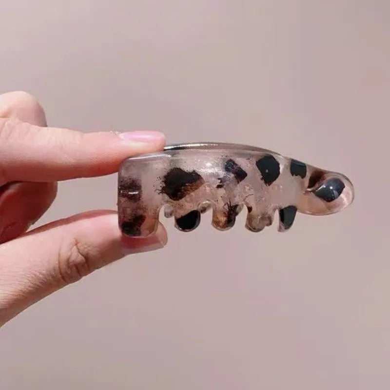 Pinzas para el Cabello Tipo Banana, Tamaño Pequeño, Pinzas Verticales para Mujer, Elegantes Horquillas para Cola de Caballo Alta, Pinzas Giratorias, Accesorio Simple para el Cabello