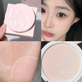 CACE-polvo prensado para cara, polvo fijador de niebla suave, maquillaje sin pseudo de tres colores, Base resistente al agua con Control de aceite de larga duración