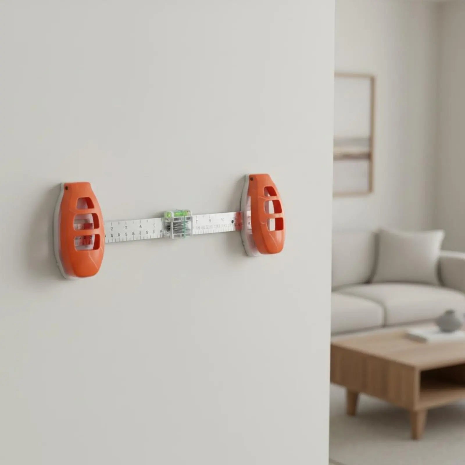 Herramienta de Nivelación para Colgar Cuadros, Regla de Alineación Precisa, Herramienta para Colgar Cuadros con Nivel, Herramienta para Colgar Marcos en la Pared, ABS Resistente