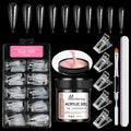 1 tarro 100/150g Gel de uñas de polietileno UV LED curado constructor de uñas Gel de extensión de uñas de cristal acrílico para uñas DIY en salón de casa