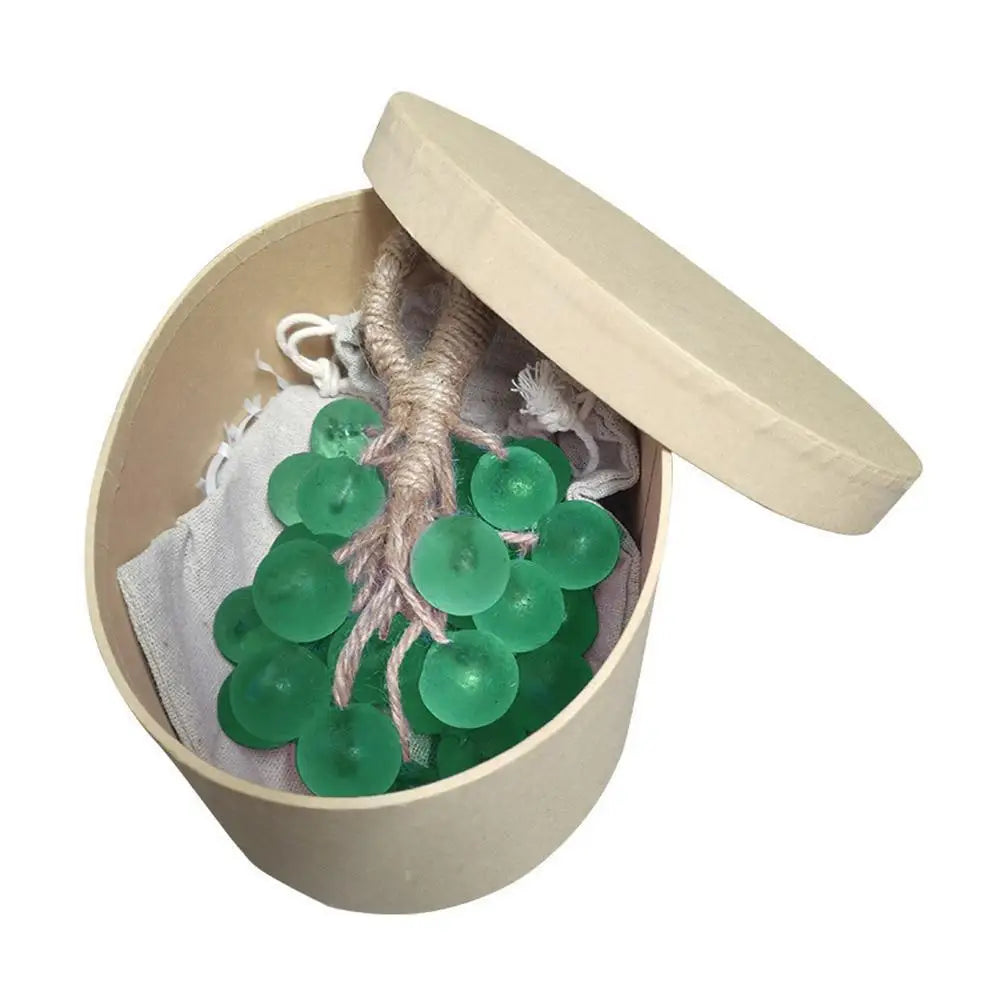 Jabón de uva hecho a mano con cuerda, jabón de uva, jabones aromáticos decorativos para lavarse las manos, baño, regalo de aire fresco para hombres y mujeres