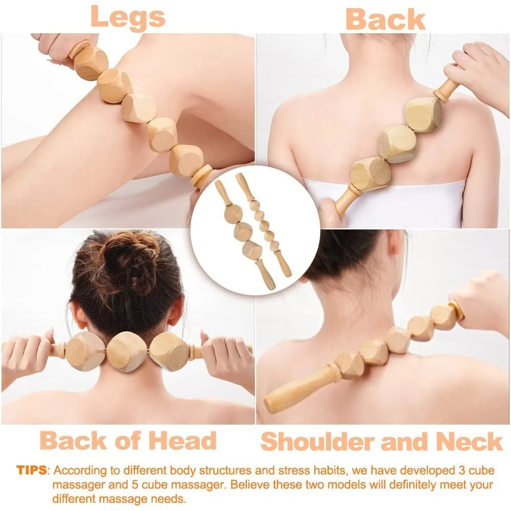 Herramientas de masaje para terapia de madera, herramienta Gua Sha de madera Maderoterapia, rodillo de masaje, taza sueca de madera, masajeador de setas, anticelulitis