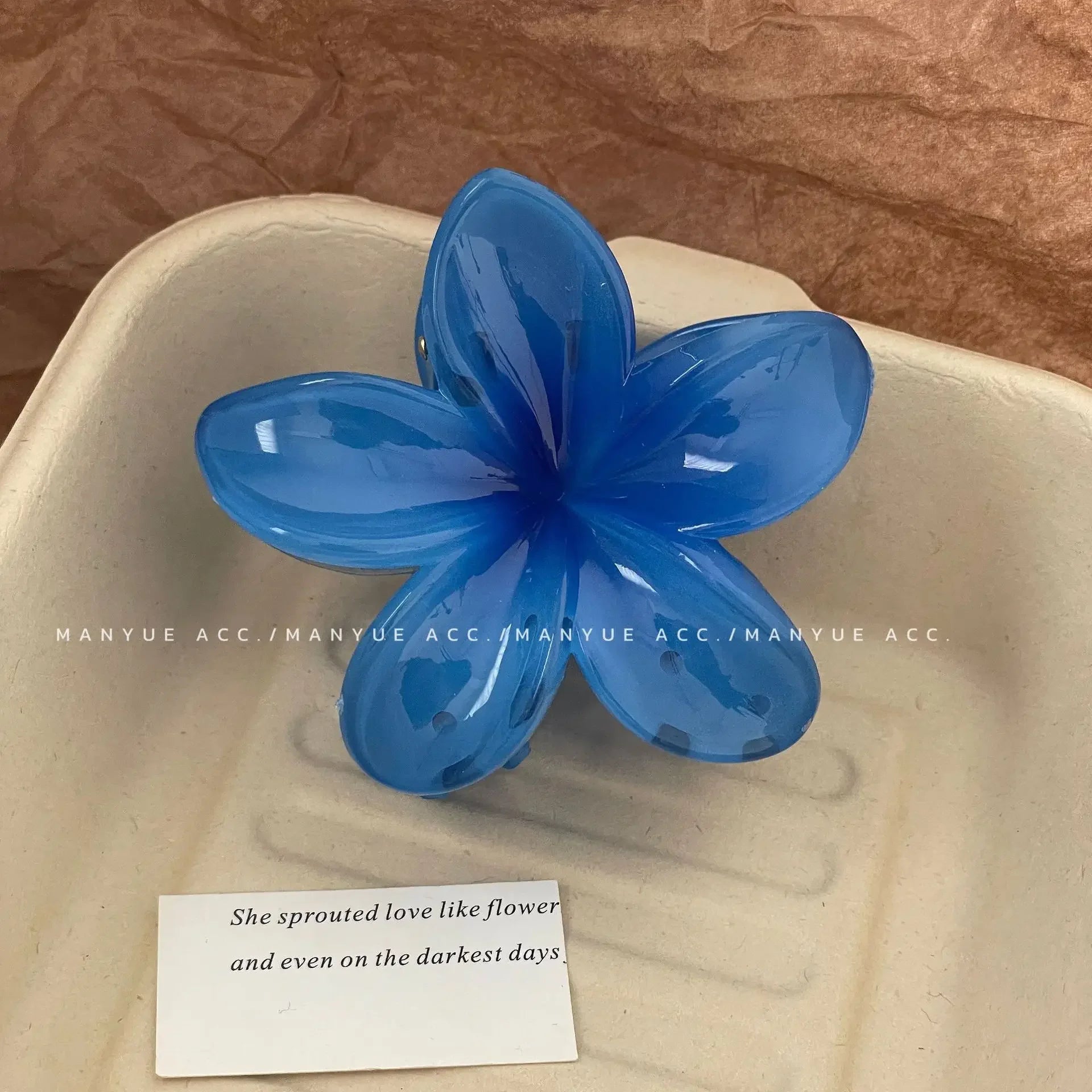 Pinzas para el cabello con gradiente hawaiano, pinzas para el cabello con flores, horquilla para la cabeza a la moda de gran tamaño para mujeres y niñas, pasador de cangrejo, accesorios para el cabello