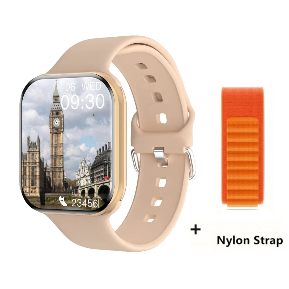 Smartwatch Series X con Llamadas Bluetooth, NFC, Monitoreo de Sueño y Presión Arterial, Carga Inalámbrica, Compatible con Android y iPhone