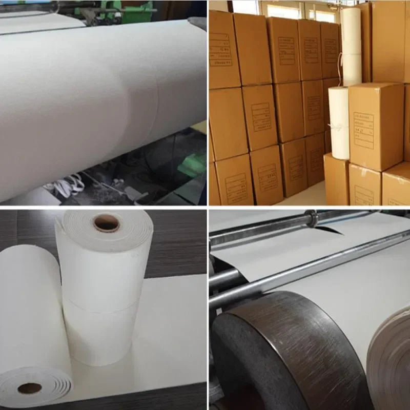 Papel de fibra cerámica, junta de sellado de alta temperatura, papel de fibra de silicato de aluminio resistente a altas temperaturas, varios tamaños