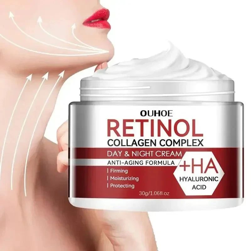 Crema hidratante facial Crema de noche y día Reduce las líneas finas para mujeres