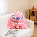 Set de Peluches Disney de 60 cm, Stitch y Angel, Lindos Peluches de Extraterrestres Azules y Rosas, Regalo Perfecto para Niños y Fanáticos del Anime