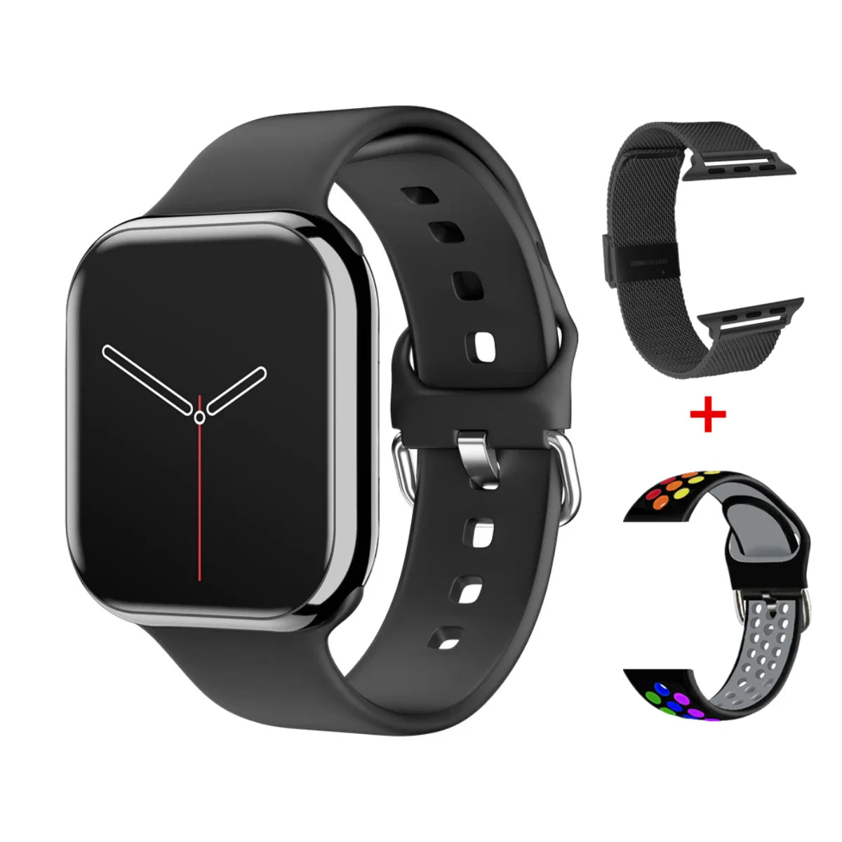 Smartwatch Series X con Llamadas Bluetooth, NFC, Monitoreo de Sueño y Presión Arterial, Carga Inalámbrica, Compatible con Android y iPhone