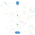 Máquina de burbujas con forma de farola, burbujas de jabón, soplador de burbujas totalmente automático con luz musical, decoración para fiestas de cumpleaños, juguete para exteriores