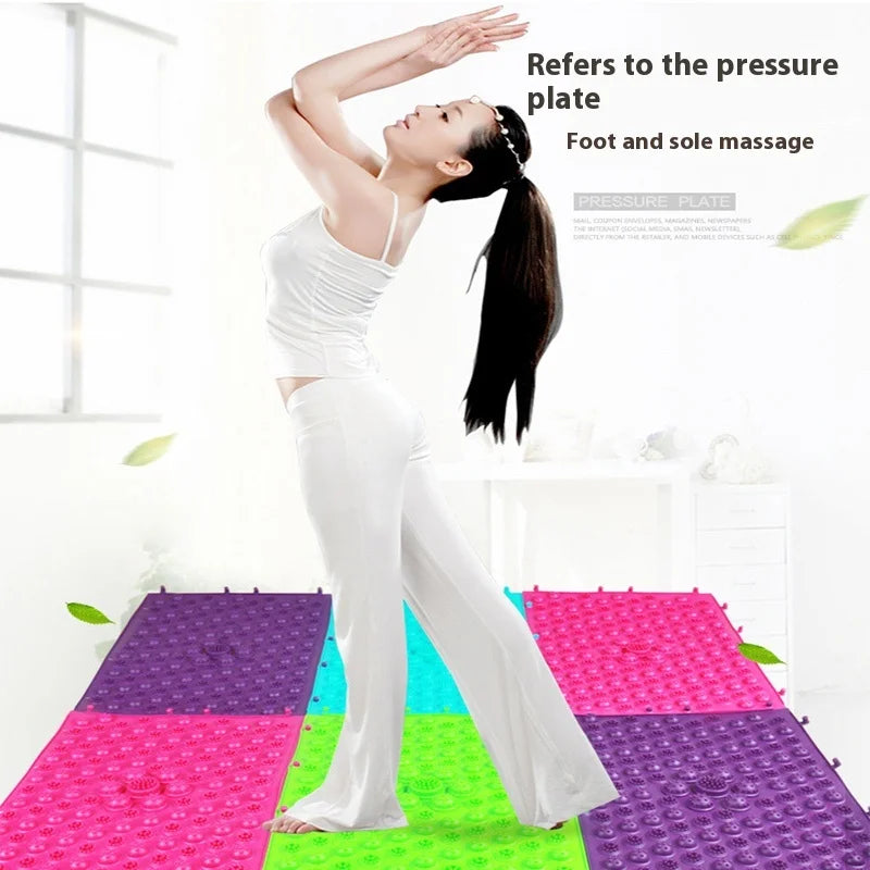 Almohadilla de masaje de pies para reflexología, cojín, almohada, estera de púas para Yoga, placa antiestrés para circulación sanguínea, estera, masajeador, placa de presión para los dedos del pie