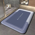 Estera absorbente de baño gruesa, estera simple resistente a la suciedad para puerta, estera de cocina para el hogar, estera de pie de secado rápido, estera de entrada antideslizante